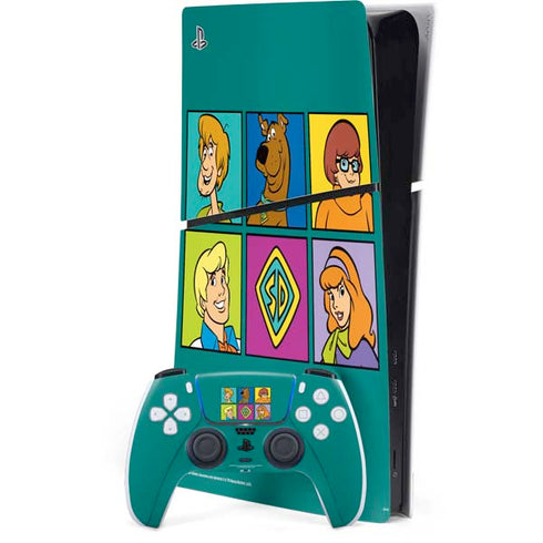 Scooby Doo Scooby-Doo Crew PS5 Slim Digital Edition Console Skin